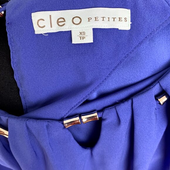 Cornflower Blue Top Three Quarter Sleeve - Picture 6 of 8